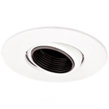 Elco Lighting EL1434WB - DISCON 4" L.V. TRIM GIMBAL W/BLK BFL