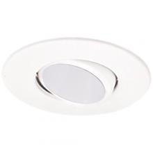 Elco Lighting EL1434WW - DISCON 4" L.V. TRIM GIMBAL W/WHT BFFL