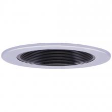 Elco Lighting EL1493BC - DISCON 4" BLACK BAFLE W /CHROME RING