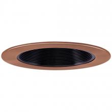 Elco Lighting EL1493BCP - DISCON 4" BLK BFFL W/COPPER RING