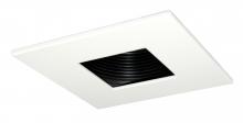 Elco Lighting EL2384B - 3" BAFFLE TRIM W/SQR PINHOLE WHITE RING