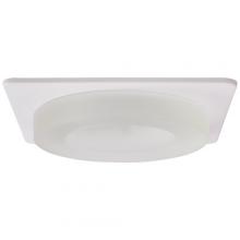 Elco Lighting EL2452W - 4" FROSTED GLASS SQR LV TRIM WHITE