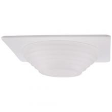 Elco Lighting EL2453W - DISCONT 4" FROSTED STEPPED GLASS SQR