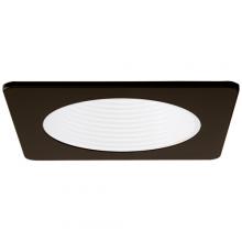 Elco Lighting EL2493WBZ - 4" Square Phenolic Baffle Trim