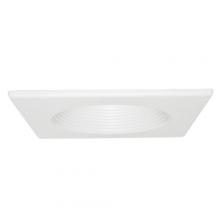 Elco Lighting EL4351W - DISCON 4"  SQR BFFL TRIM FOR ELD4RT