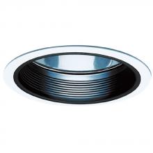 Elco Lighting ELA501B - DISCONT 5" BLK BFFL W/RFLCTR & WHT RING