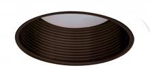 Elco Lighting ELM30BZW - DISCON 6" BRONZE MTL BFFL WHITE RING