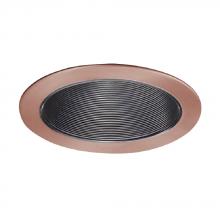 Elco Lighting ELP530KBCP - 5" Line Voltage Phenolic Baffle Trim with Lampholder Bracket