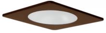 Elco Lighting EL2912W - 4" Square Shower Trim with Frosted Lens