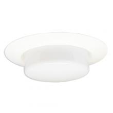Elco Lighting EL319W - 6" SHWR TRM W/DROP PLSTIC LENS SHINY