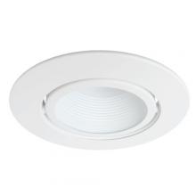 Elco Lighting EL523W - DISCON 5" ADJSTL WHT BFL W/LMPHLDR PAR20