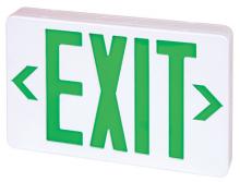 Elco Lighting EELE1B - LED Exit Sign, Green or Red Letters, Single/Double Face Configurable