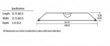 Acuity Brands 2GTL 2 33L EZ1 EL7L LP840 - Lensed LED Troffer, Two lamps, Nominal 3