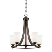 Millennium 7255-RBZ - Bristo 5-Light Chandelier Ceiling Light Rubbed Bronze