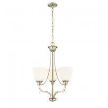 Millennium 492003-MG - Alberta 3-Light Chandelier Ceiling Light Modern Gold