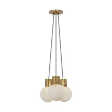 Visual Comfort & Co. Modern Collection SLCH542WDIHAB - Mina Alabaster 3-Light Small Chandelier