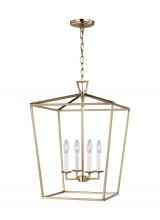 Visual Comfort & Co. Studio Collection 5392604EN-848 - Dianna transitional 4-light LED indoor dimmable medium ceiling pendant hanging chandelier light in s