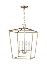 Visual Comfort & Co. Studio Collection 5392604EN-848 - Dianna transitional 4-light LED indoor dimmable medium ceiling pendant hanging chandelier light in s