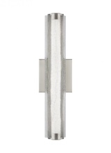Visual Comfort & Co. Studio Collection WB1867SN-L1 - Cutler 18" Crackle Glass LED Sconce