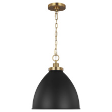 Visual Comfort & Co. Studio Collection CP1291MBKBBS - Wellfleet Medium Dome Pendant