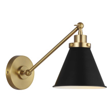 Visual Comfort & Co. Studio Collection CW1121MBKBBS - Wellfleet Single Arm Cone Task Sconce