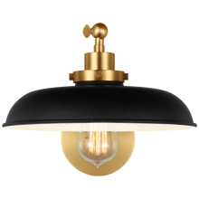 Visual Comfort & Co. Studio Collection CW1141MBKBBS - Wellfleet Single Arm Wide Task Sconce