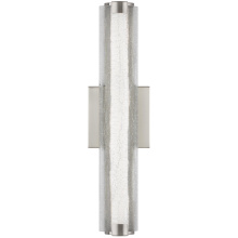 Visual Comfort & Co. Studio Collection WB1867SN-L1 - Cutler 18" Crackle Glass LED Sconce