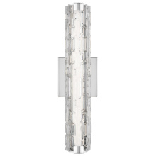 Visual Comfort & Co. Studio Collection WB1876CH-L1 - Cutler 18" Staggered Glass LED Sconce