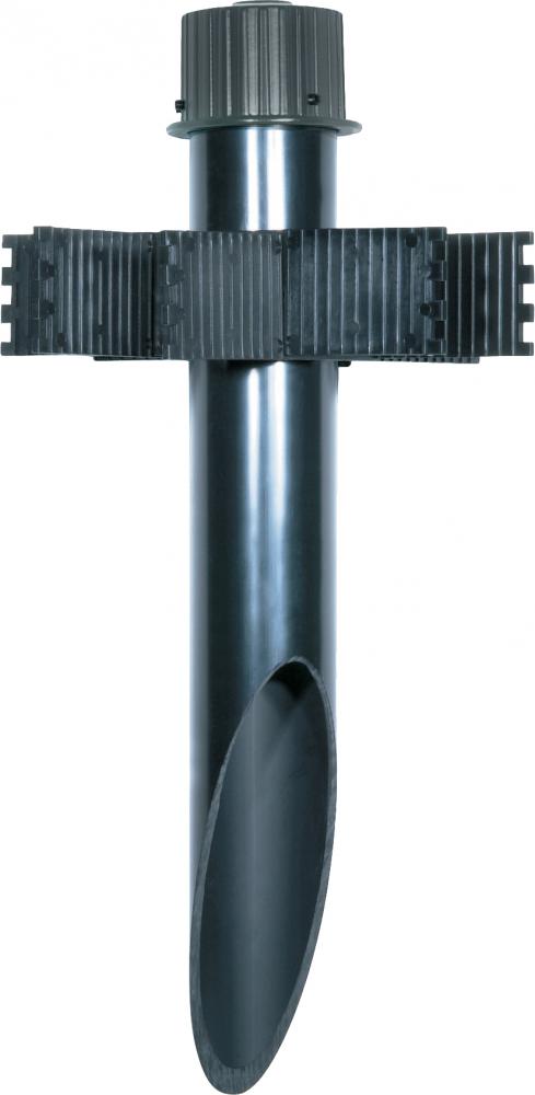 Mounting Post - 2'' Diameter; Black with black cap