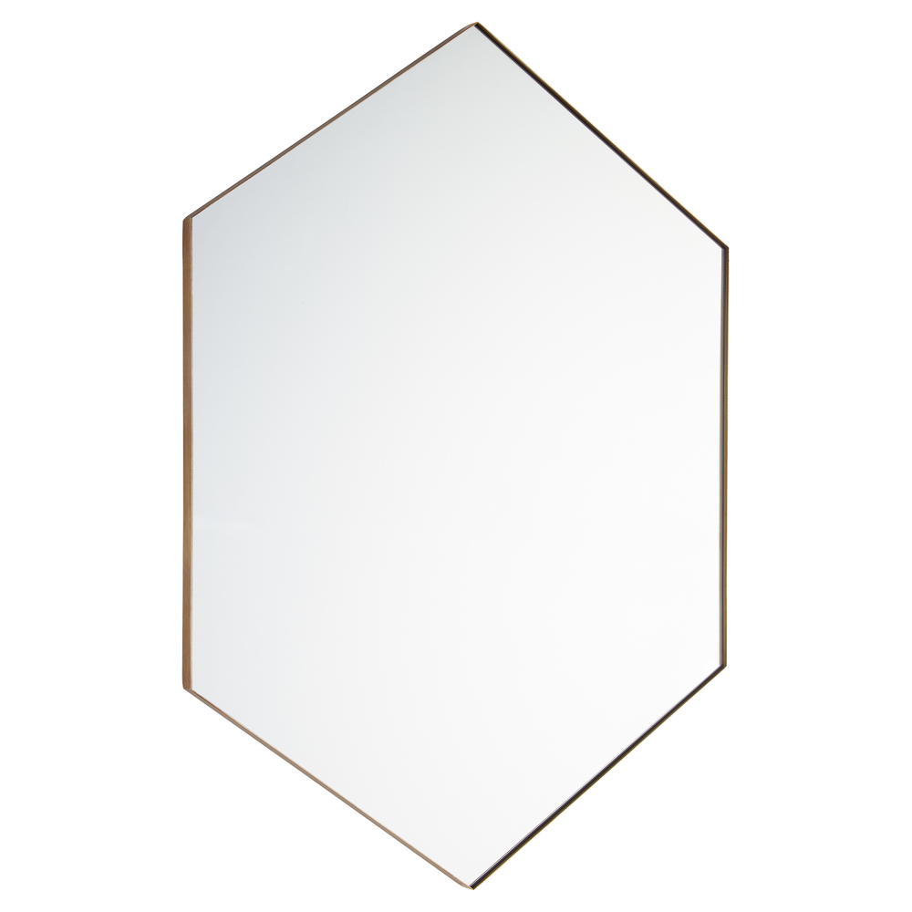 28x40 Hexgn Mirror - GLD