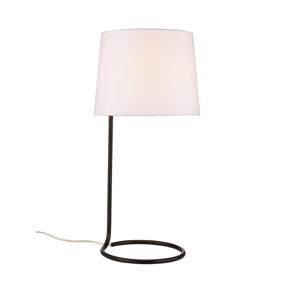 Loophole 29'' High 1-Light Table Lamp - Oiled Bronze
