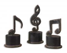 Uttermost 19280 - Uttermost Music Notes Metal Figurines, Set/3